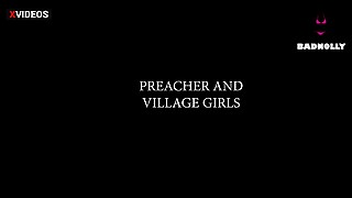 PREACHER AND VILLAGE GIRLS