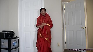 Horny Indian mother and boy in law having fun