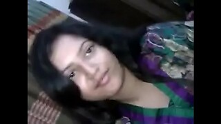 Sexy Beauty Bengali Girlfriend Kissing her Lover